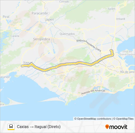 1900T (EXECUTIVO) Bus Line Map