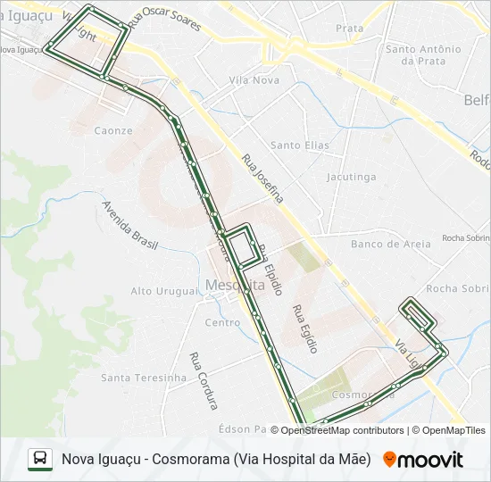 655I Bus Line Map