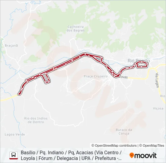 BASÍLIO Bus Line Map