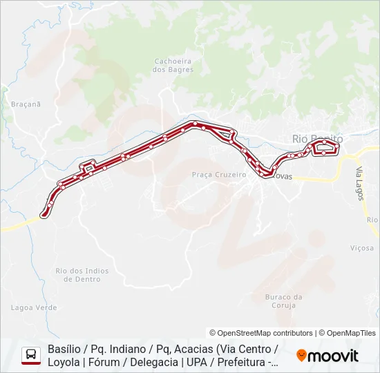 BASÍLIO Bus Line Map