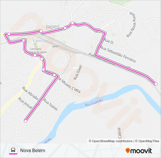 LINHA ROSA Bus Line Map