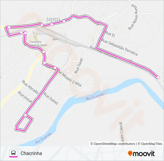 LINHA ROSA Bus Line Map