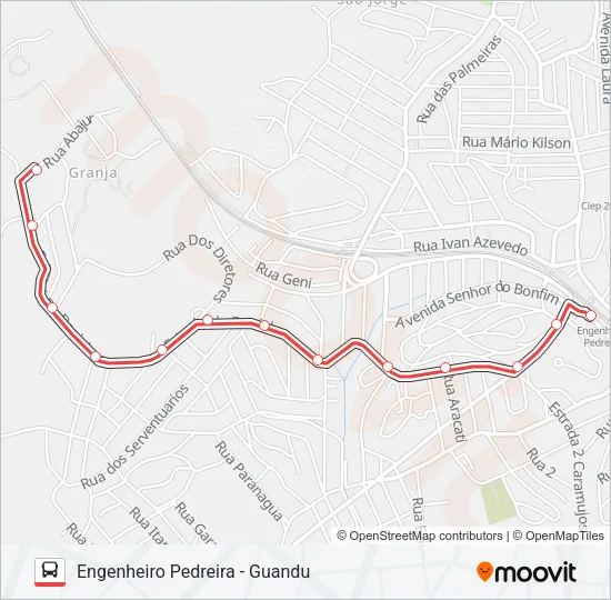 LINHA VERMELHA Bus Line Map