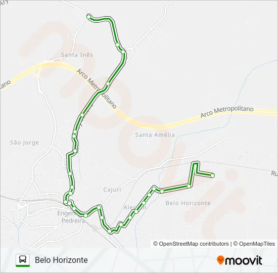 LINHA VERDE Bus Line Map