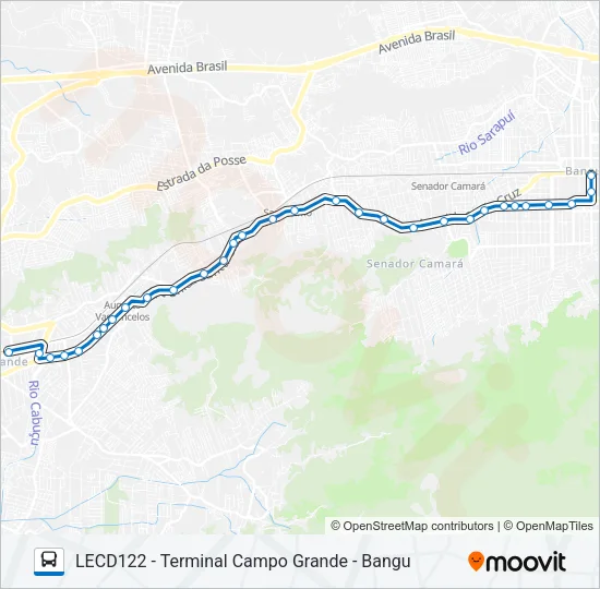 SP 864 Bus Line Map