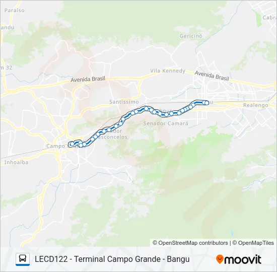 SP 864 Bus Line Map