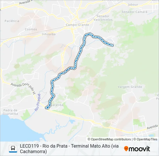 820 Bus Line Map