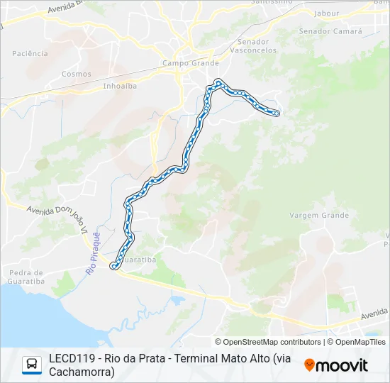 820 Bus Line Map