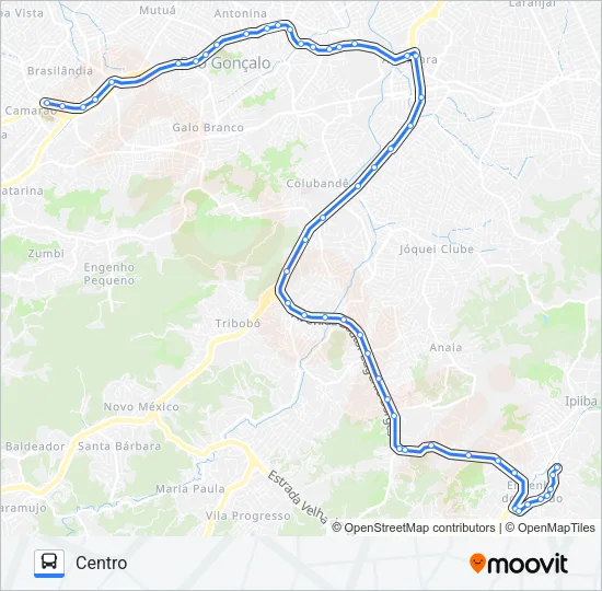 58C Bus Line Map