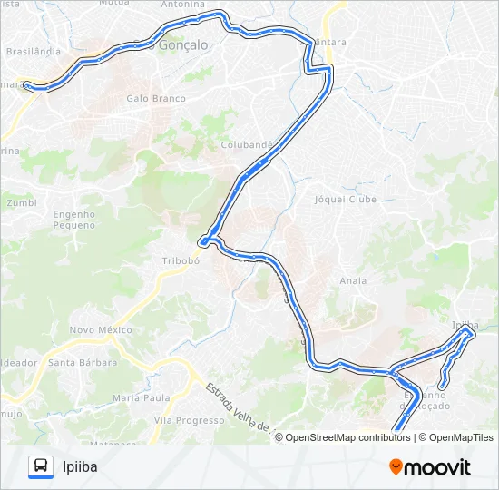 58C Bus Line Map