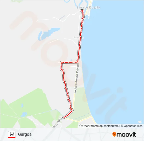 361 SANTO ANTÔNIO / GARGOÁ Bus Line Map
