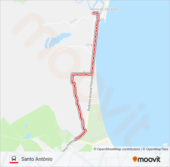 361 SANTO ANTÔNIO / GARGOÁ Bus Line Map