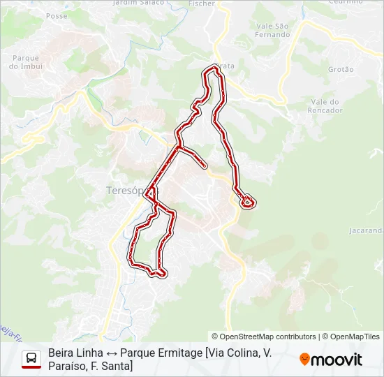 29A Bus Line Map