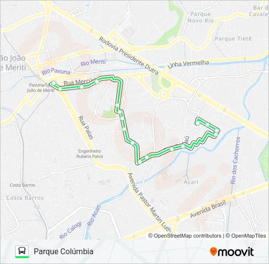 VAN Bus Line Map