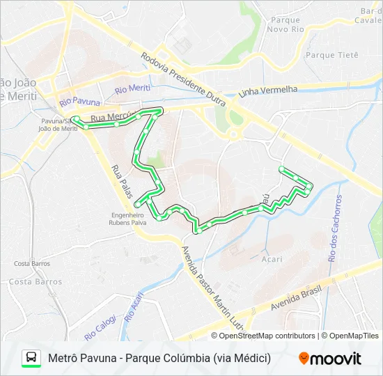 VAN Bus Line Map