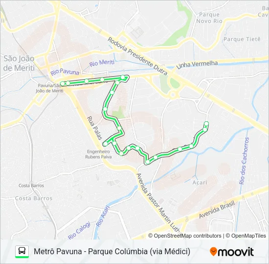 VAN Bus Line Map