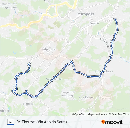 656 Bus Line Map