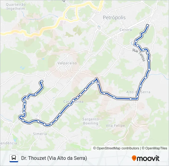 656 Bus Line Map
