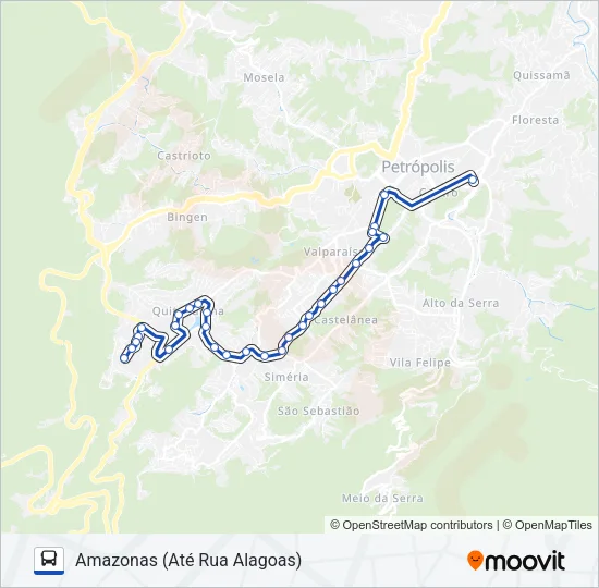 655 Bus Line Map