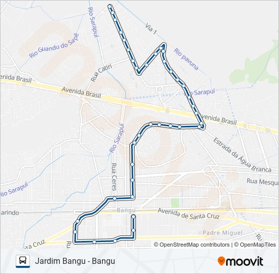 🔴Mapa Bangu Linha 714 Volta Jd Violeta Zona Oeste RJ