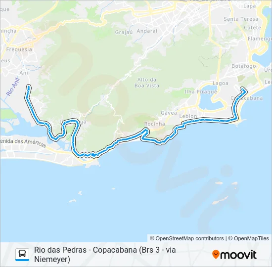 557 Bus Line Map