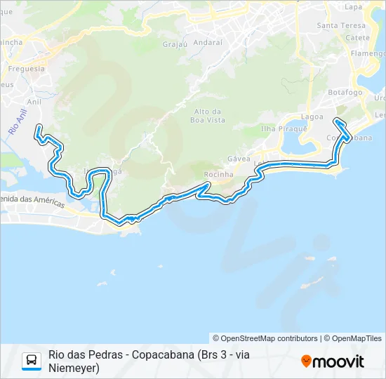 557 Bus Line Map