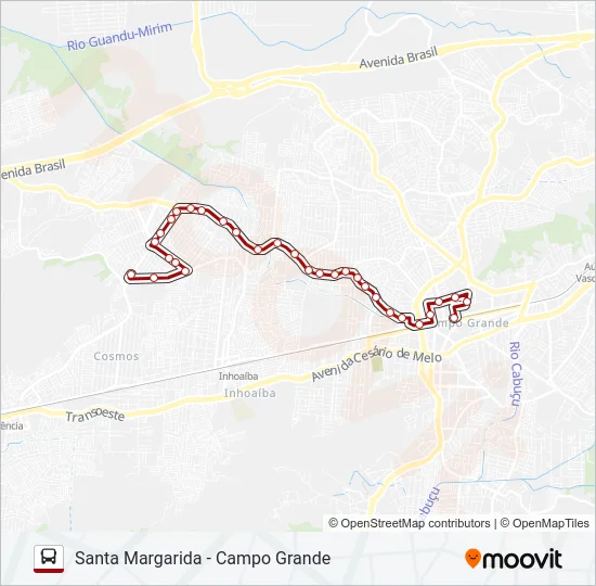869 Bus Line Map