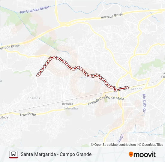 869 Bus Line Map
