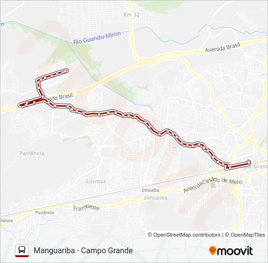 833 Bus Line Map