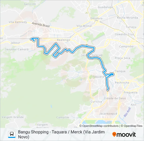 801 Bus Line Map