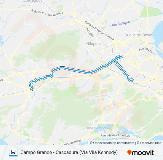 790 Bus Line Map