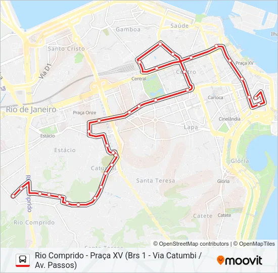 202 Bus Line Map