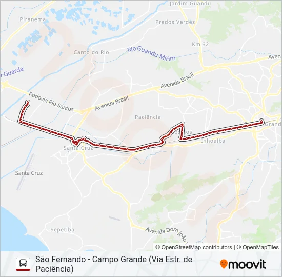 840 Bus Line Map