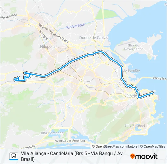 389 Bus Line Map