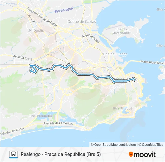 383 Bus Line Map