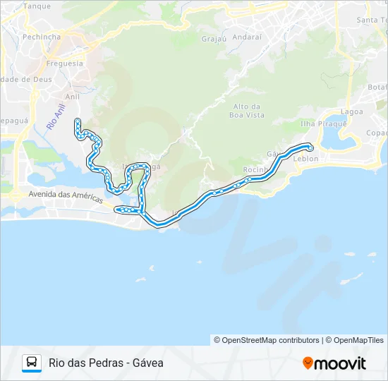 555 Bus Line Map