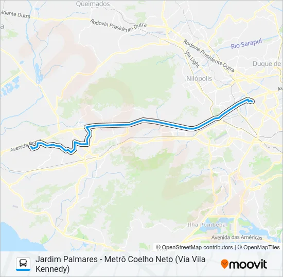 752 Bus Line Map