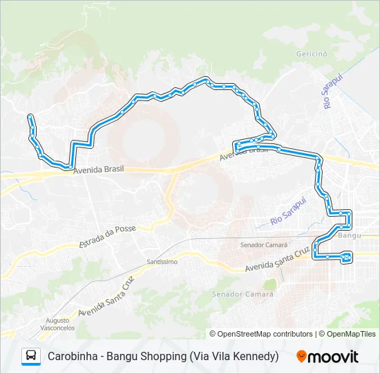 812 Bus Line Map