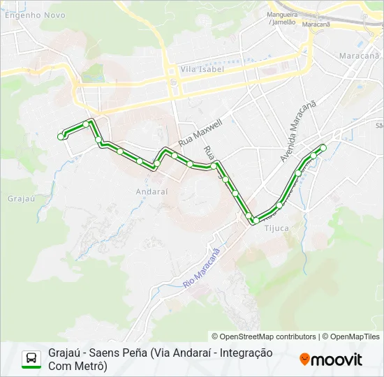 608 Bus Line Map