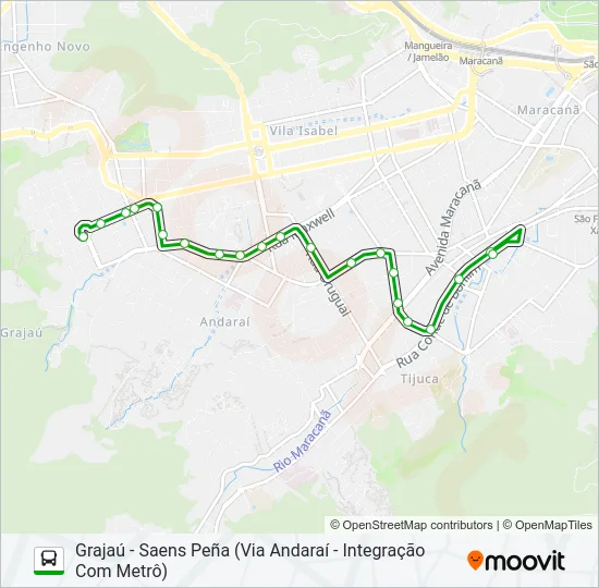 608 Bus Line Map