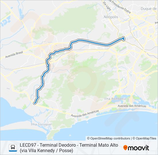 Mapa de 853 de autobús