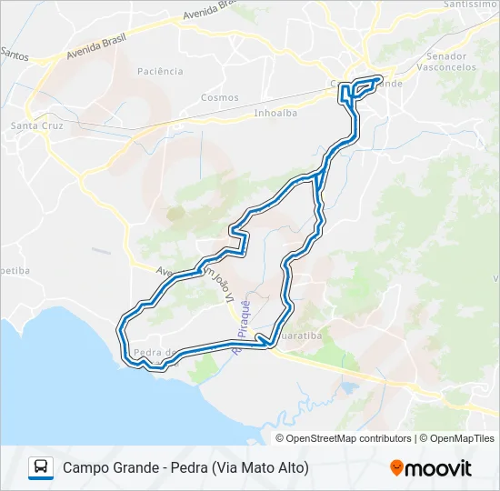 852 Bus Line Map