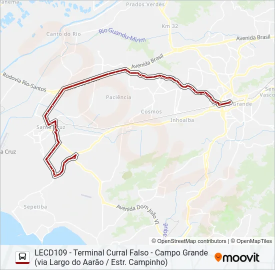 804 Bus Line Map
