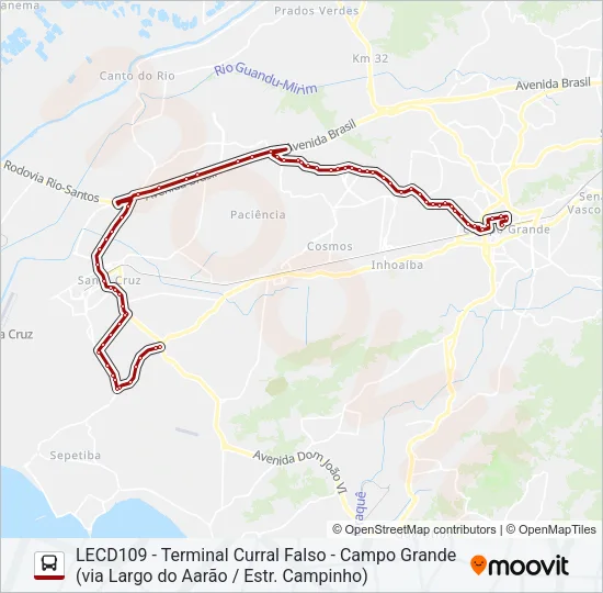 804 Bus Line Map