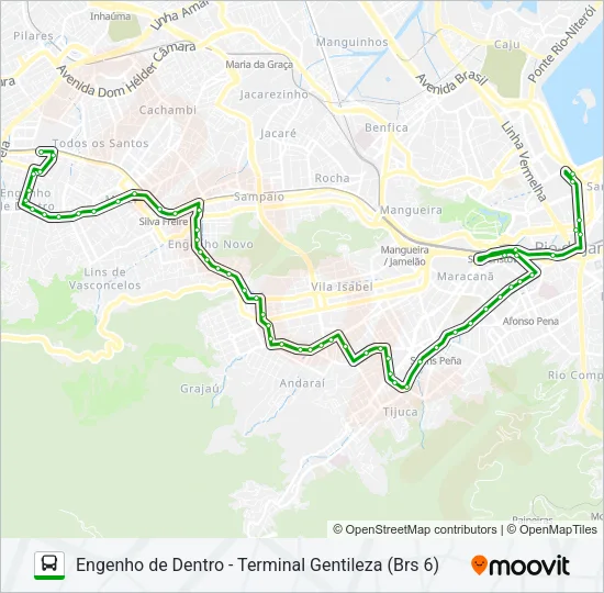 606 Bus Line Map
