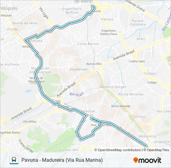 779SV Bus Line Map