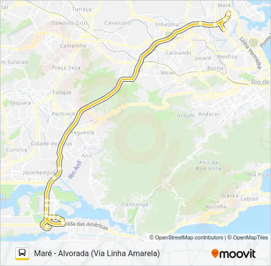 955 Bus Line Map