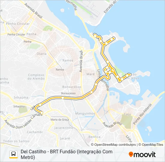 913 Bus Line Map