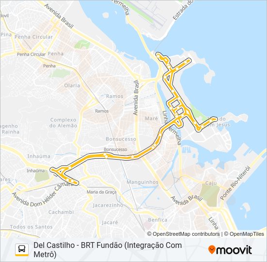 Mapa de 913 de autobús