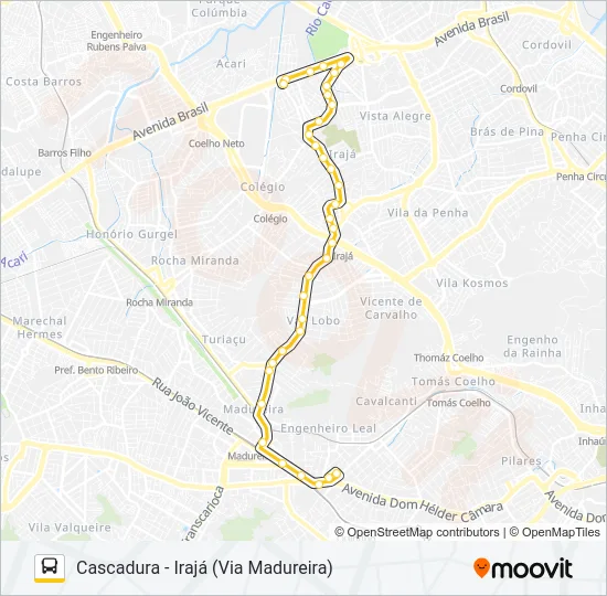 712 Bus Line Map